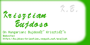 krisztian bujdoso business card